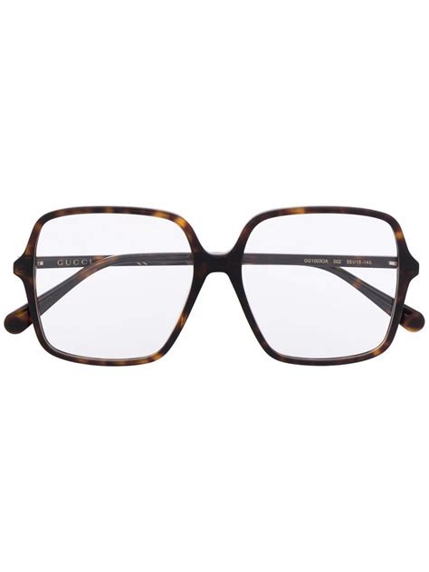 vierkante gucci bril|Brillen & monturen voor dames van Gucci Eyewear .